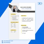 سيرة ذاتية باللغة الانجليزية- تصميم اصفر فى اسود احترافي بصيغة PSD